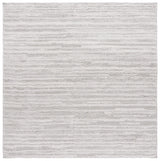 Safavieh Rumi Shag 6'-7" x 6'-7" Rug in Light Grey / Ivory