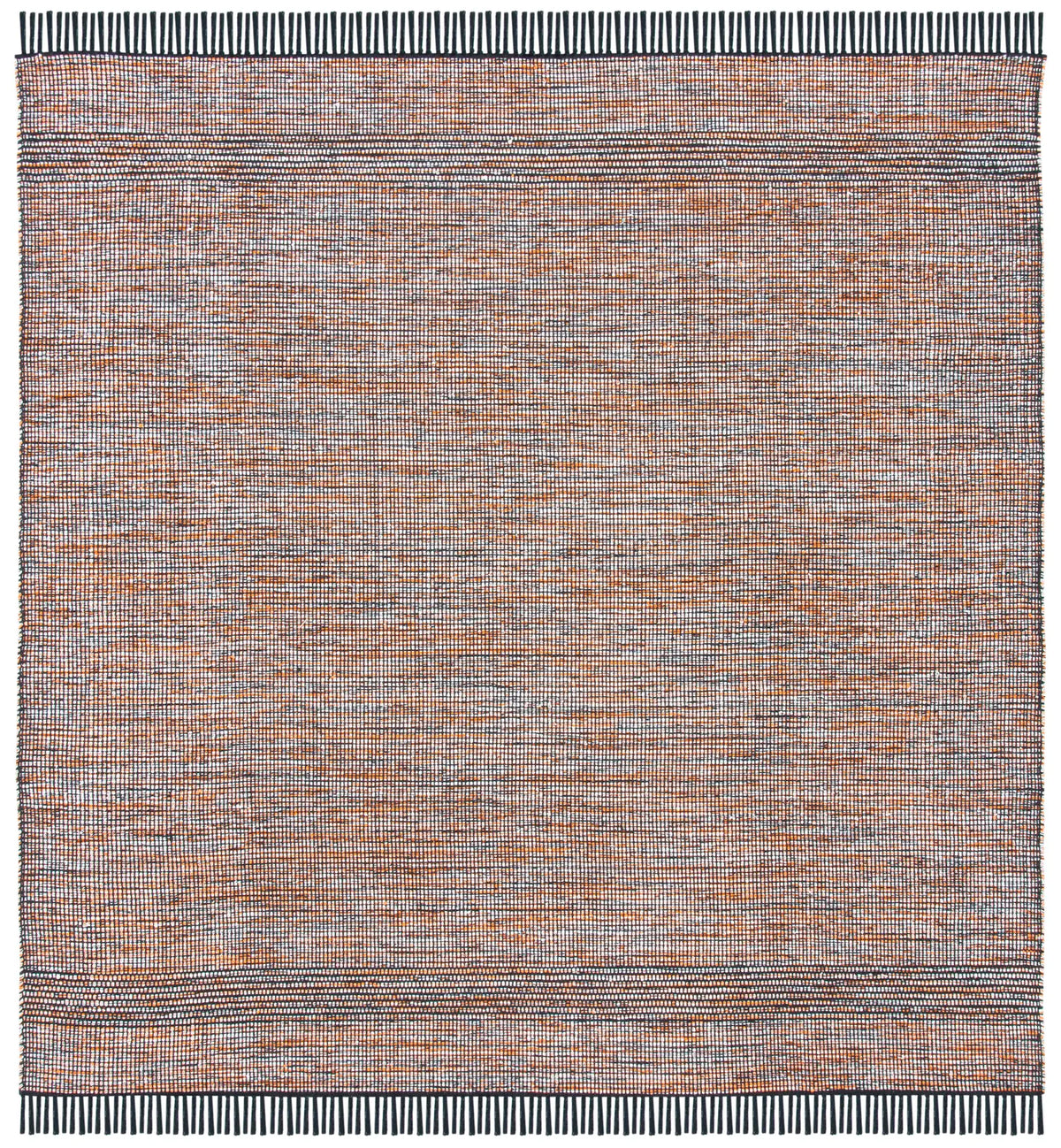 Safavieh Montauk 6'-0" x 6'-0" Rug in Orange / Black
