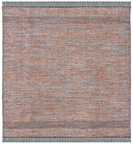 Safavieh Montauk 6'-0" x 6'-0" Rug in Orange / Black