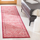 Safavieh Brentwood 2'-0" x 6'-0" Rug in Red / Ivory