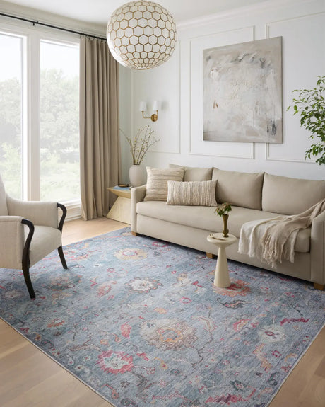 Loloi Elysium Ely-04 Denim/Multi Rug - room scene 1