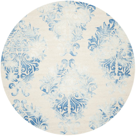 Safavieh Dip Dye 7'-0" x 7'-0" Rug in Beige / Blue