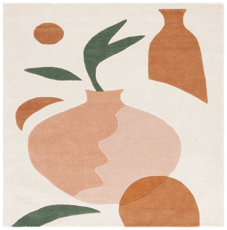 Safavieh Rodeo Drive 6'-0" x 6'-0" Rug in Ivory / Pink