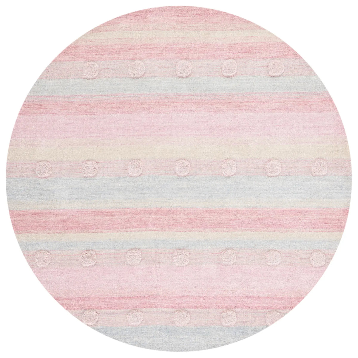 Safavieh Safavieh Kids 5'-0" x 5'-0" Rug in Light Blue / Pink