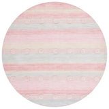 Safavieh Safavieh Kids 5'-0" x 5'-0" Rug in Light Blue / Pink