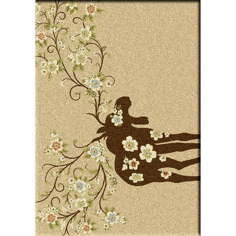 American Dakota Moose Blossom Natural Rug