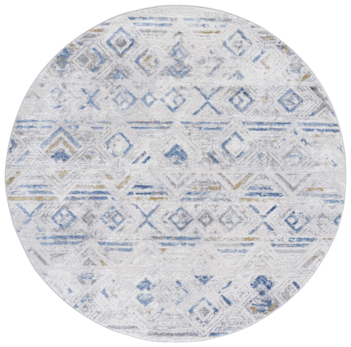 Safavieh Palma 6'-7" x 6'-7" Rug in Beige / Light Blue