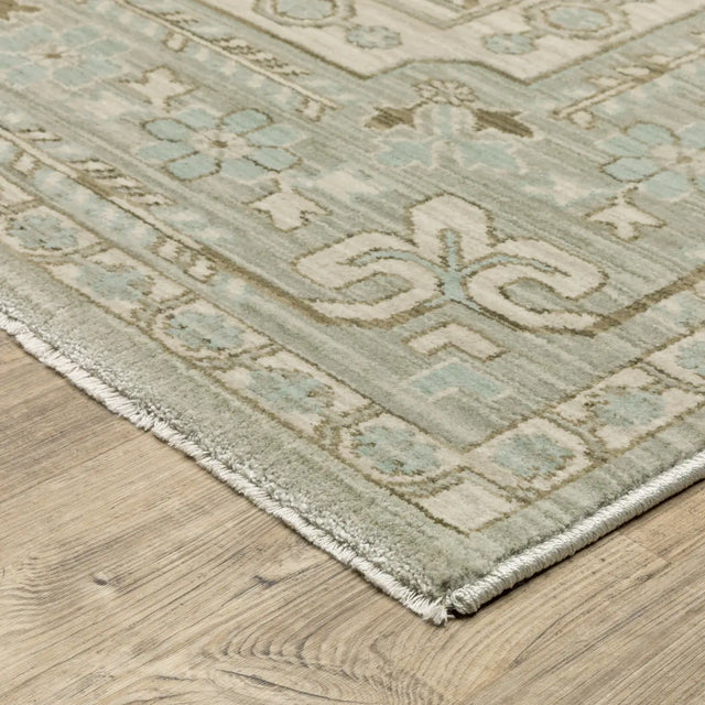 Oriental Weavers Sphinx Maeve MAE04 Blue Rugs - corner detail