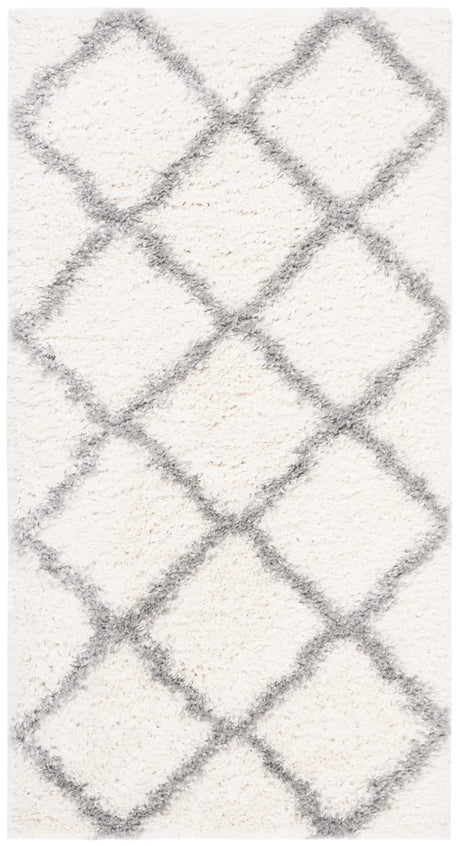 Safavieh Parma Shag 3'-0" x 5'-0" Rug in Cream / Grey