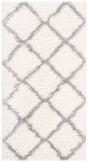 Safavieh Parma Shag 3'-0" x 5'-0" Rug in Cream / Grey
