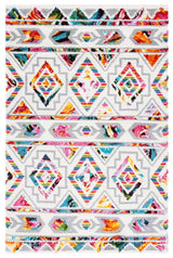 Safavieh Fiesta Shag 4'-0" x 6'-0" Rug in Cream / Multi