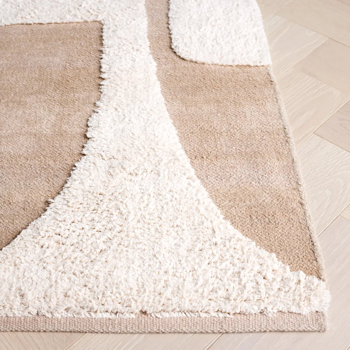 Safavieh Casablanca 4'-0" x 6'-0" Rug in Beige / Ivory