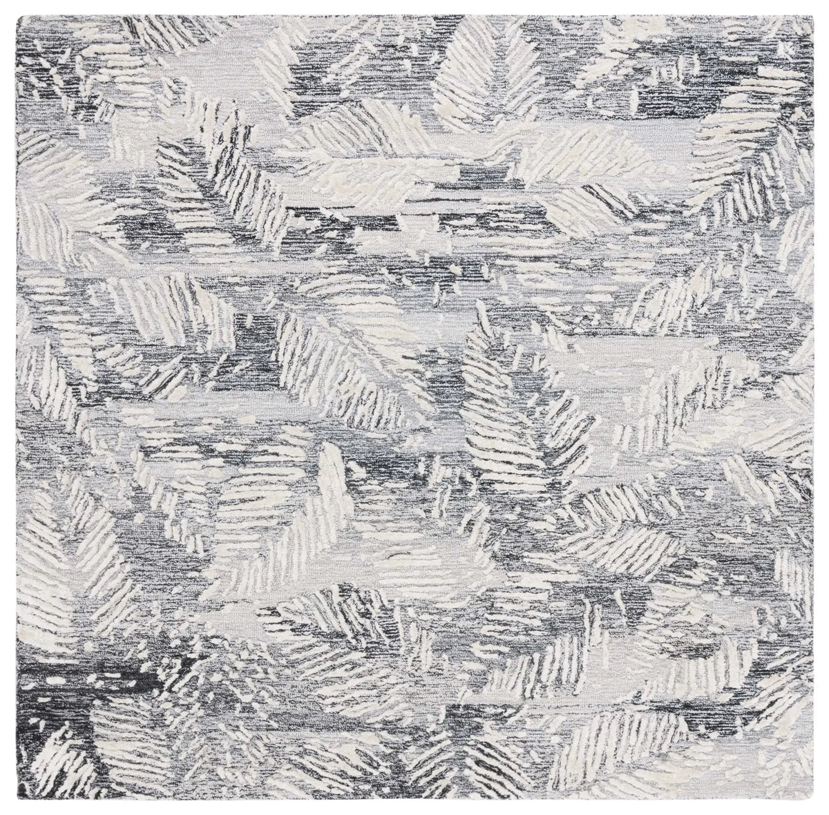 Safavieh Glamour 6'-0" x 6'-0" Rug in Black / Ivory