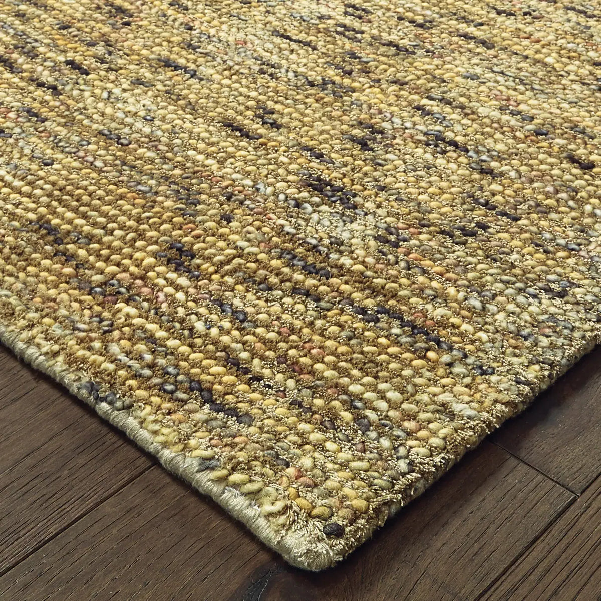 Oriental Weavers Sphinx Lucent 45906 Gold/ Green Rug - corner detail