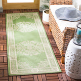 Safavieh Courtyard 2'-3" x 6'-7" Rug in Olive / Natural