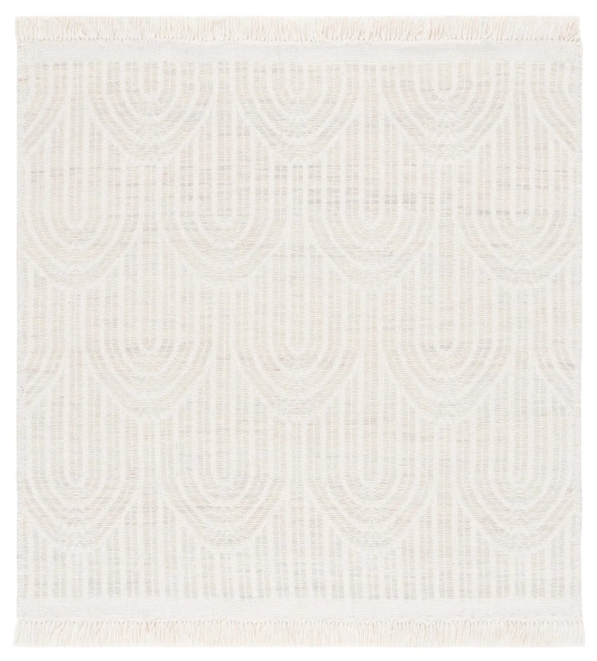 Safavieh Kilim 6'-0" x 6'-0" Rug in Light Grey / Ivory