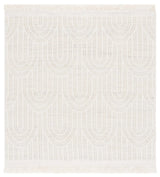Safavieh Kilim 6'-0" x 6'-0" Rug in Light Grey / Ivory