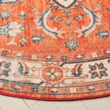 Safavieh Journey 6'-7" x 6'-7" Rug in Rust / Navy