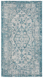 Safavieh Courtyard 2'-7" x 5'-0" Rug in Grey / Blue