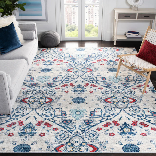 Safavieh Brentwood 10'-0" x 13'-0" Rug in Navy / Grey