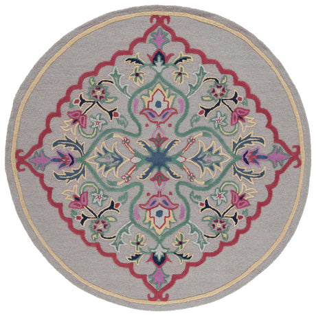 Safavieh Bellagio 7'-0" x 7'-0" Rug in Dark Grey / Multi