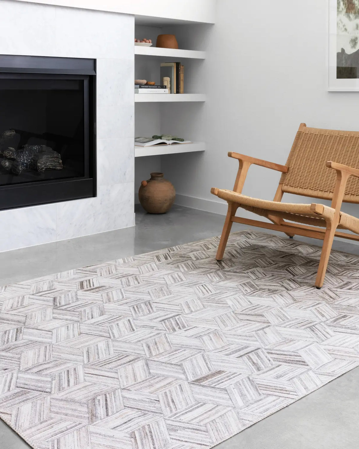 Loloi Maddox Mad-07 Lt Grey/Ivory Rugs - room scene 1