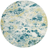 Safavieh Watercolor 6'-7" x 6'-7" Rug in Ivory / Light Blue