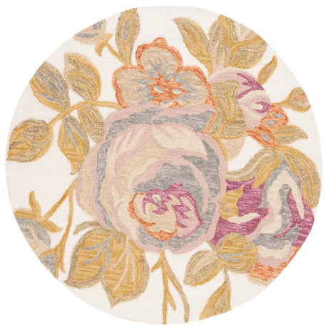 Safavieh Blossom 6'-0" x 6'-0" Rug in Ivory / Green