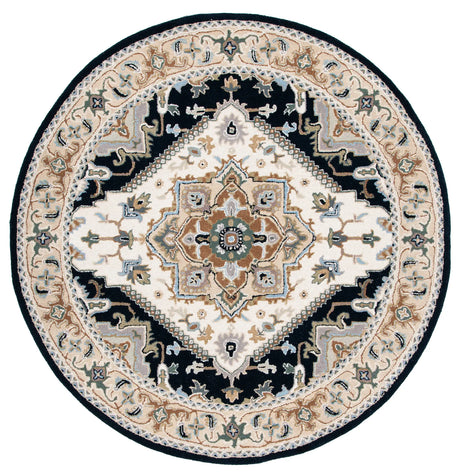 Safavieh Heritage 6'-0" x 6'-0" Rug in Beige / Navy