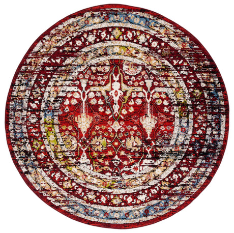 Safavieh Amsterdam 6'-7" x 6'-7" Rug in Red