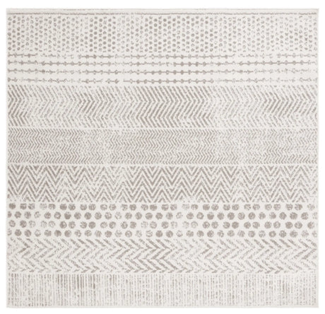 Safavieh Pyramid 6'-7" x 6'-7" Rug in Ivory / Grey