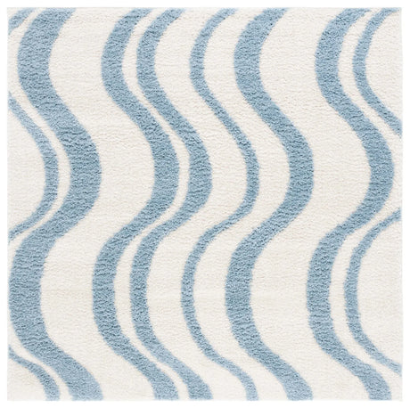 Safavieh Norway 6'-7" x 6'-7" Rug in Blue / Ivory
