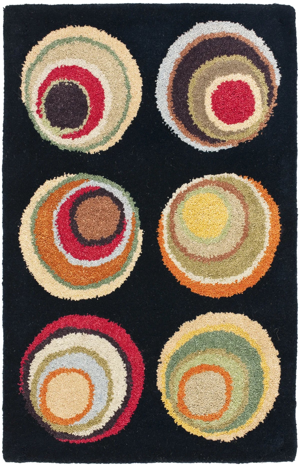 Safavieh Soho 2'-0" x 3'-0" Rug in Black / Multi
