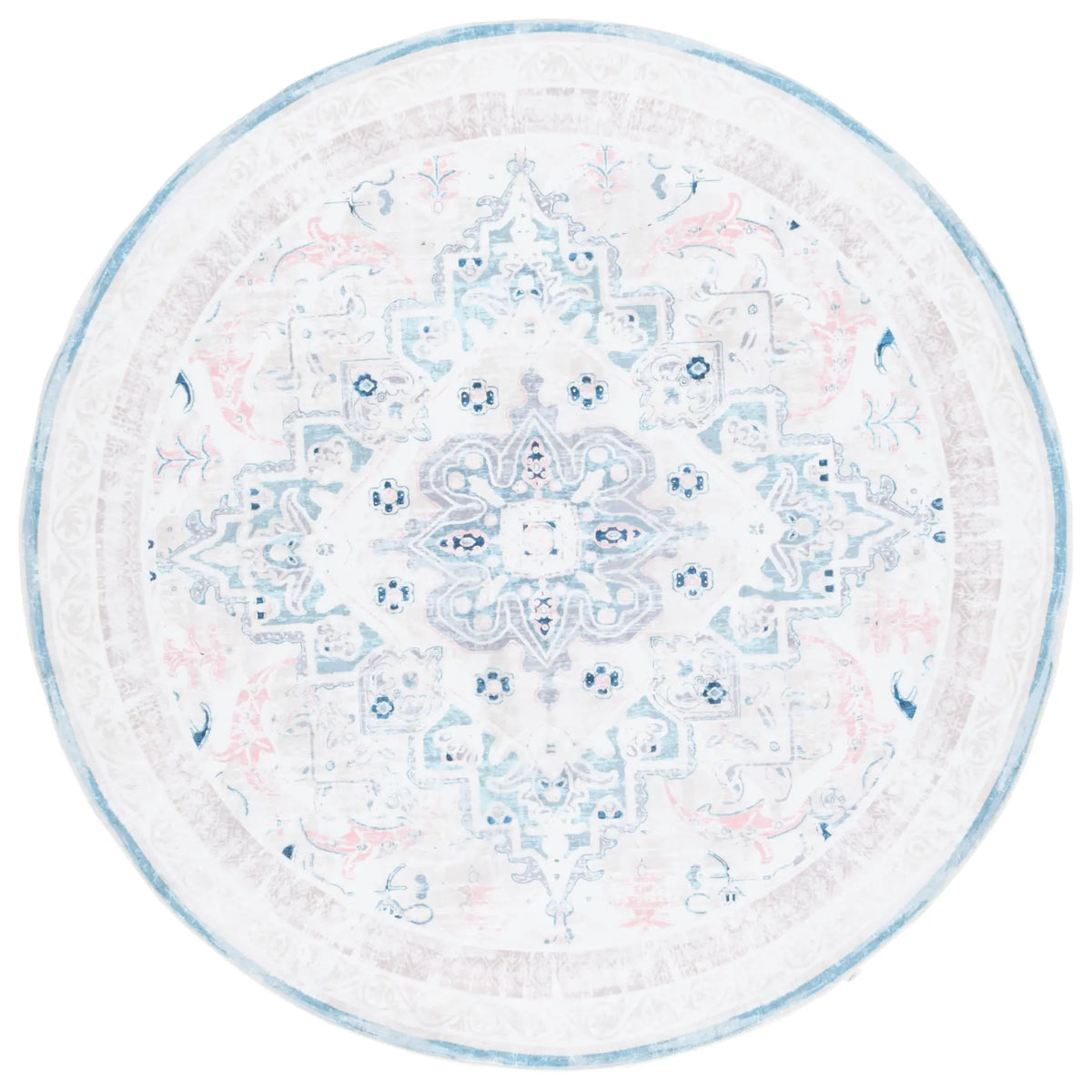 Safavieh Arizona 6'-0" x 6'-0" Rug in Ivory / Aqua