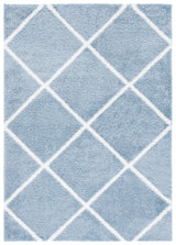 Safavieh Tahoe Shag 4'-0" x 6'-0" Rug in Blue / White
