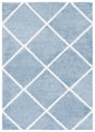 Safavieh Tahoe Shag 4'-0" x 6'-0" Rug in Blue / White