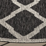 Safavieh Beach House 6'-7" x 6'-7" Rug in Charcoal / Grey