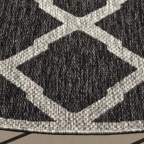 Safavieh Beach House 6'-7" x 6'-7" Rug in Charcoal / Grey