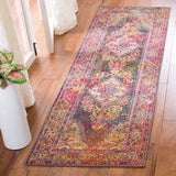 Safavieh Crystal 2'-2" x 7'-0" Rug in Navy / Light Blue