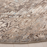 Safavieh Vintage Persian 6'-7" x 6'-7" Rug in Brown / Beige