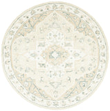 Safavieh Micro-Loop 5'-0" x 5'-0" Rug in Beige / Ivory