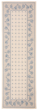 Safavieh Courtyard 2'-7" x 8'-2" Rug in Ivory / Blue