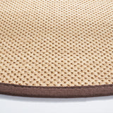 Safavieh Natural Fiber 6'-0" x 6'-0" Rug in Maize / Brown