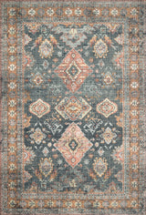 Loloi Skye Sky-10 Sea/Rust Rugs - main flat