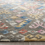 Safavieh Micro-Loop 5'-0" x 8'-0" Rug in Grey / Blue