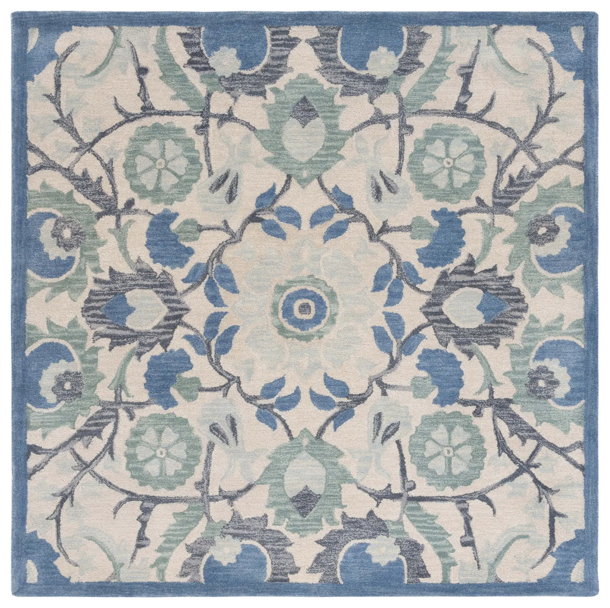Safavieh Antiquity 6'-0" x 6'-0" Rug in Ivory / Blue