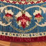 Safavieh Kashan 6'-7" x 6'-7" Rug in Red / Blue