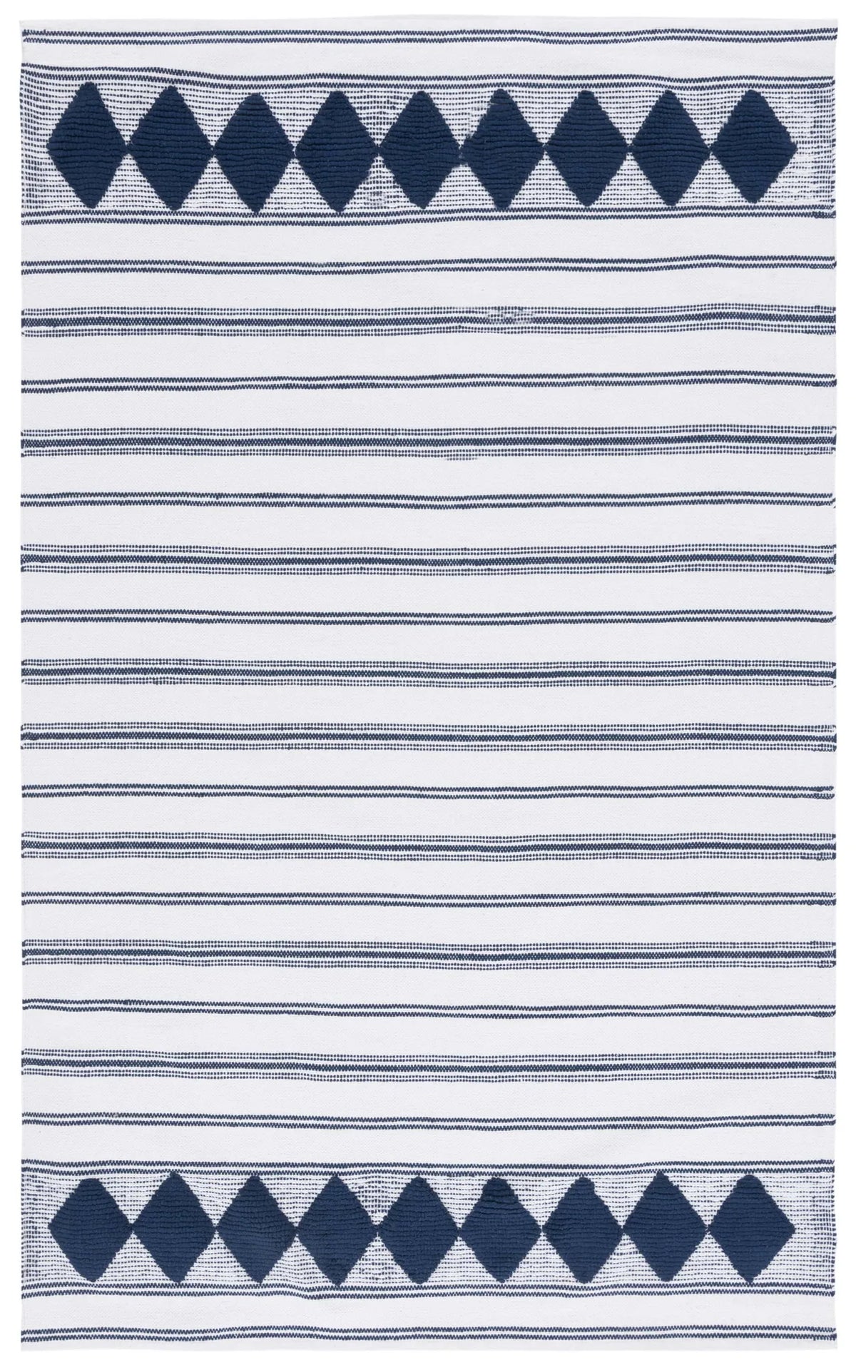 Safavieh Montauk 4'-0" x 6'-0" Rug in Navy / Ivory