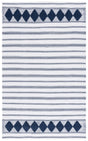 Safavieh Montauk 4'-0" x 6'-0" Rug in Navy / Ivory