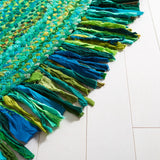 Safavieh Braided 5'-0" x 8'-0" Rug in Green